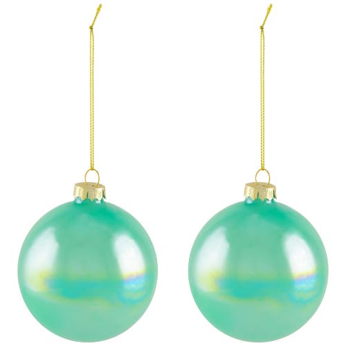 Northlight Shiny Glass Ball Christmas Ornaments In Multi