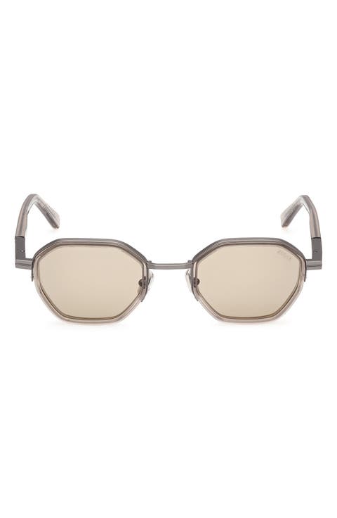 50mm Geometric Sunglasses