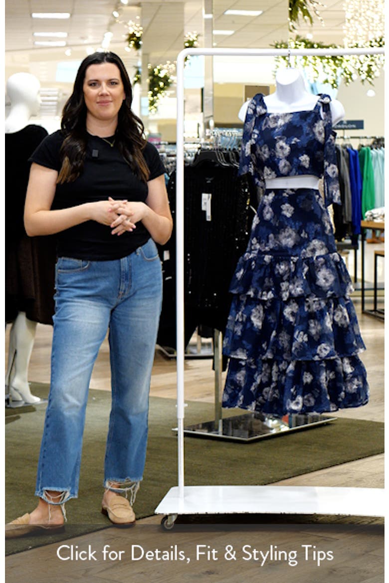 Olivia Floral Crop Top & Skirt Set video