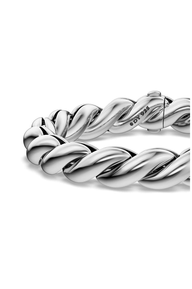 Mercer Sculpted Cable Chain Bracelet, Alternate, color, SILVER