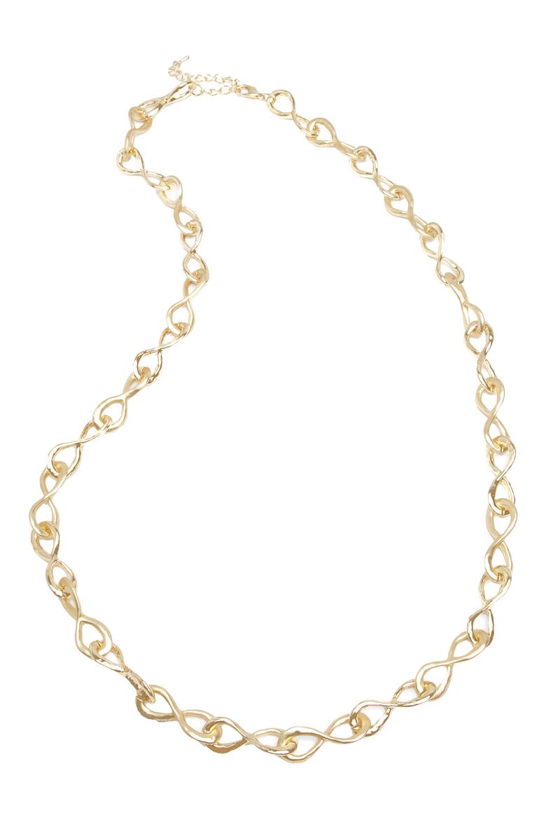 Eternal Loop Chain Necklace, Main, color, GOLD