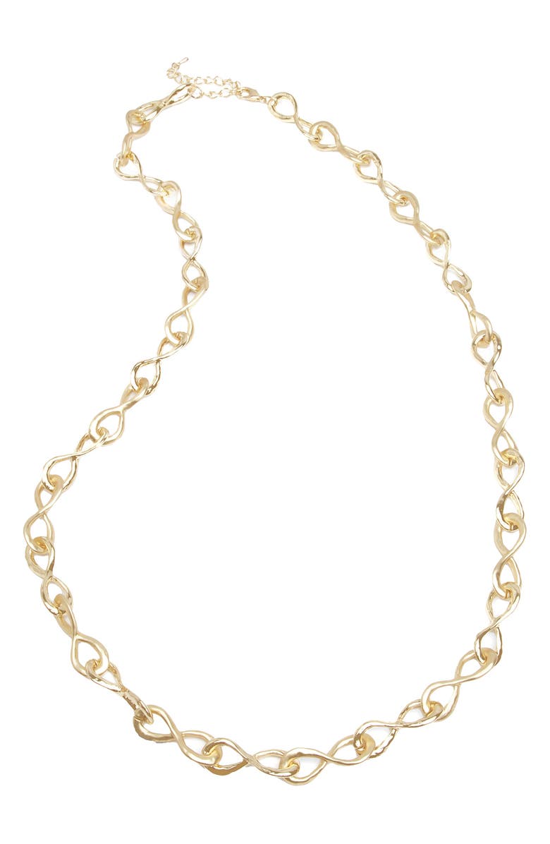 SAACHI Eternal Loop Chain Necklace, Main, color, Gold