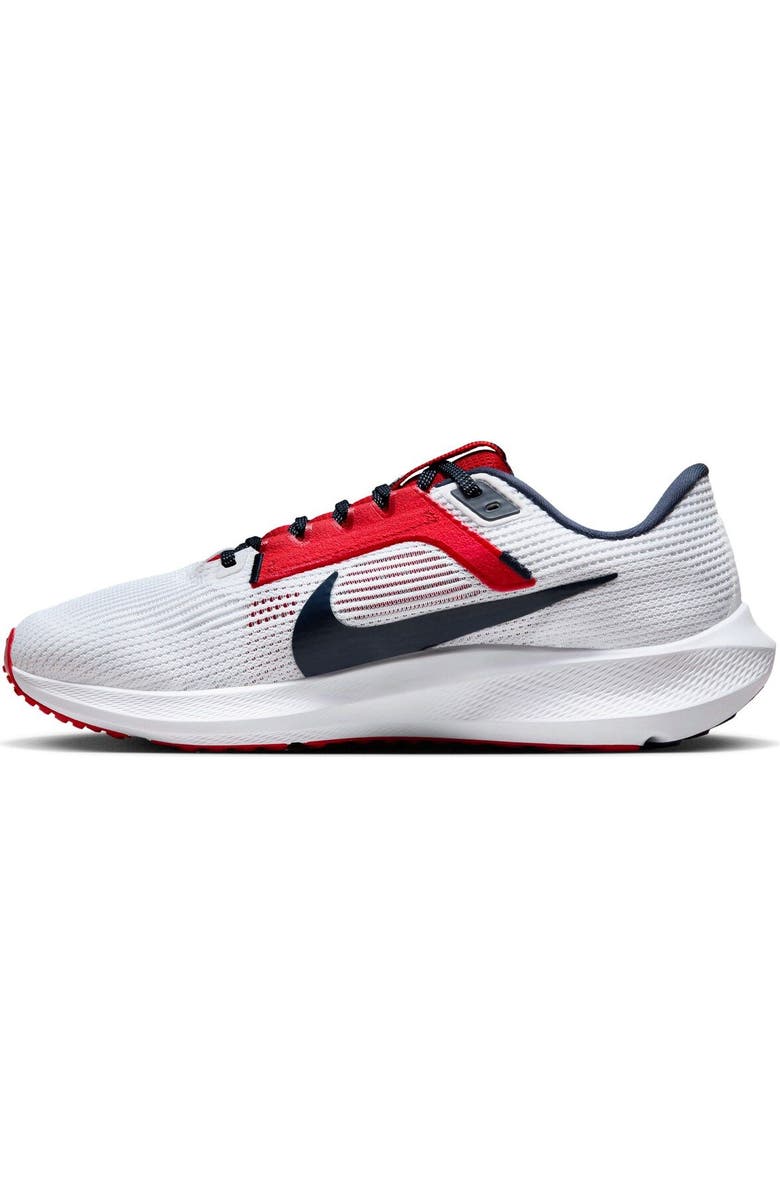 Nike Unisex Nike White Arizona Wildcats Zoom Pegasus 40 Running Shoe, Alternate, color,