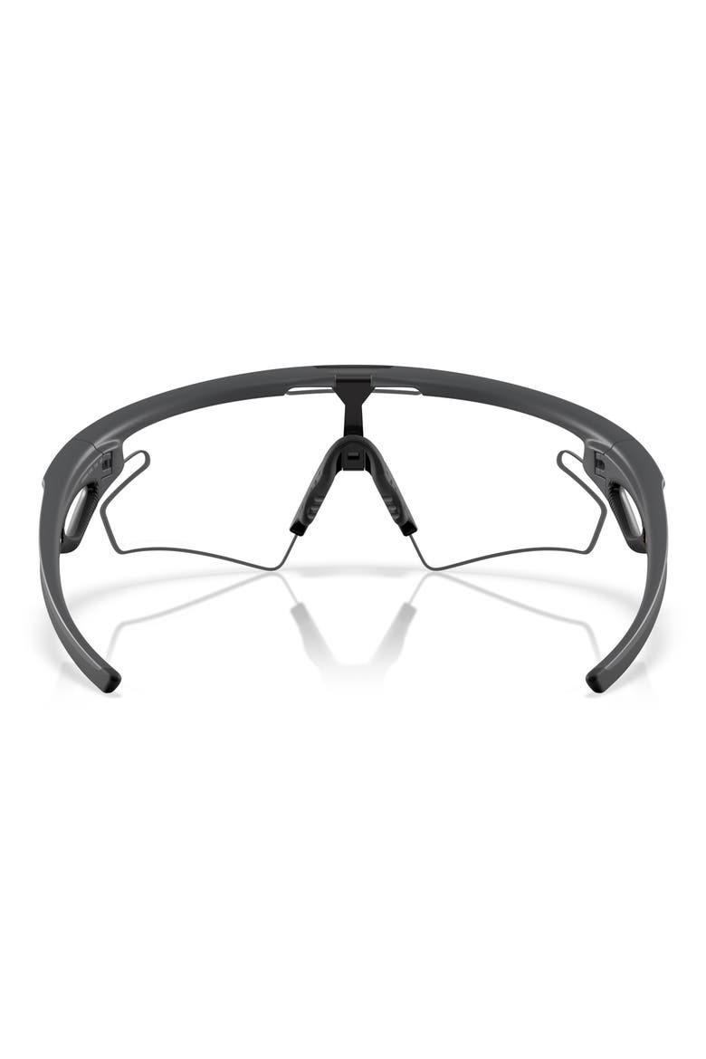 Gender Inclusive Sphaera 36mm Rectangle Sunglasses, Alternate, color, CARBON / CLEAR