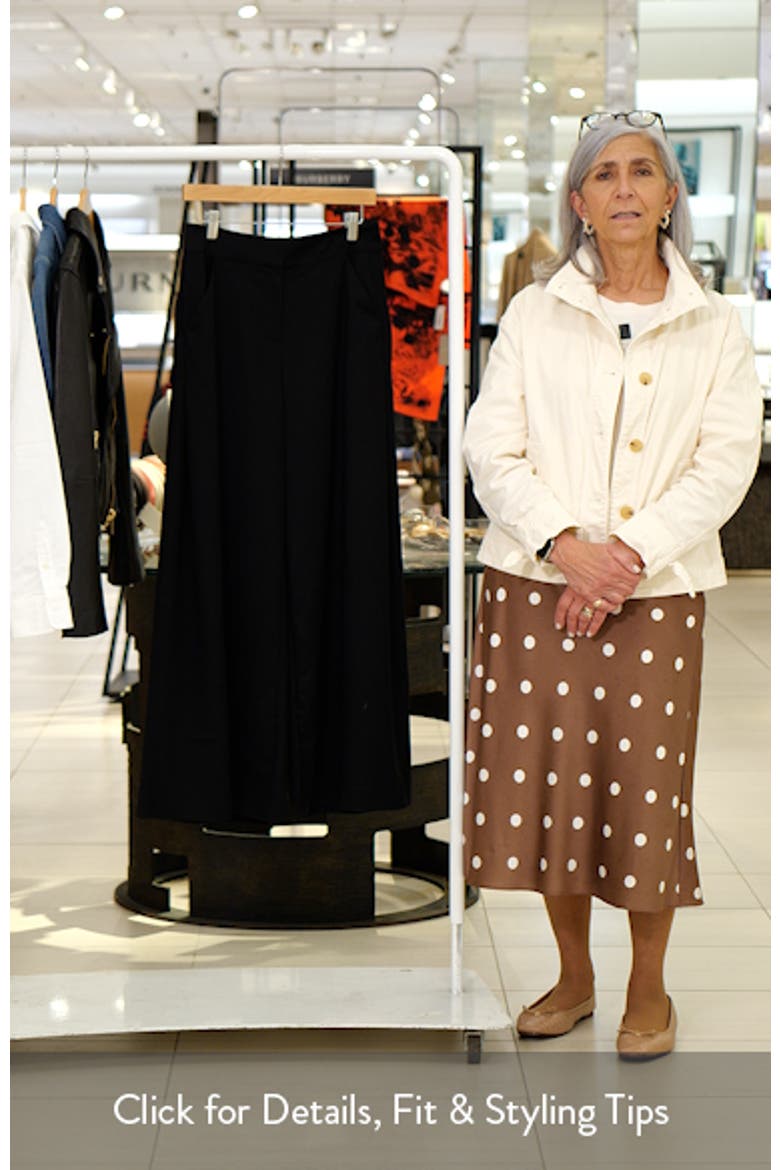 Leona High Waist Wide Leg Wool Trousers video