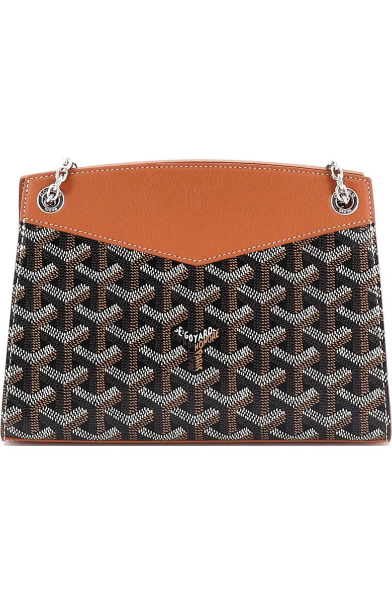 Pre-Owned Goyard Structured Rouette Chain Shoulder Bag Coated Canvas Mini, Alternate, color, Brown