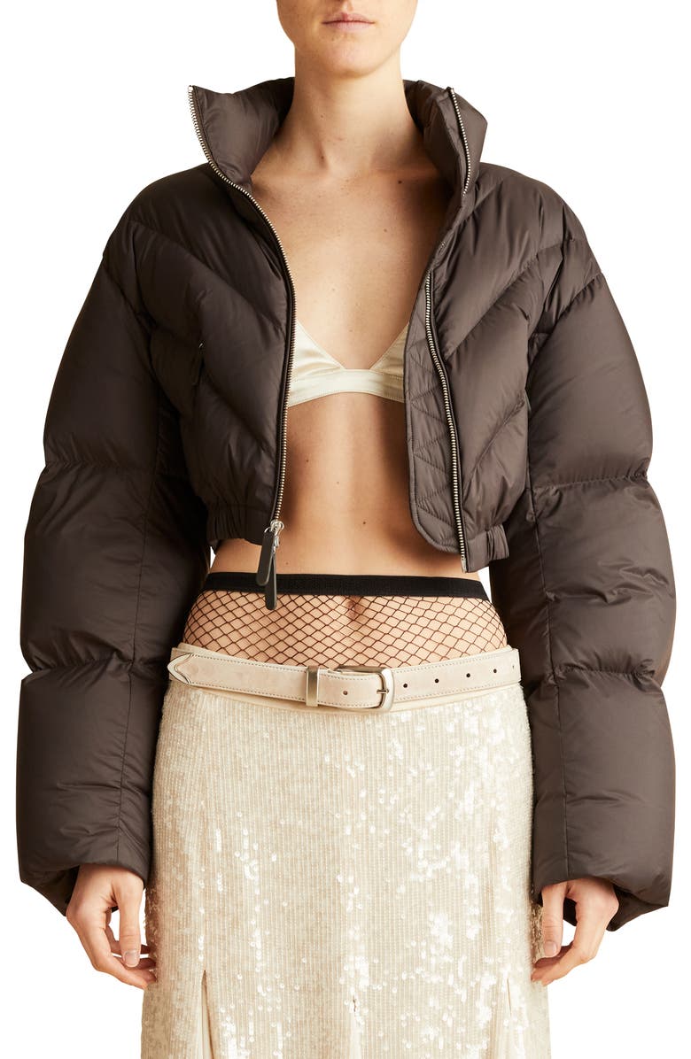 Khaite The Farine Crop Down Puffer Jacket, Main, color,
