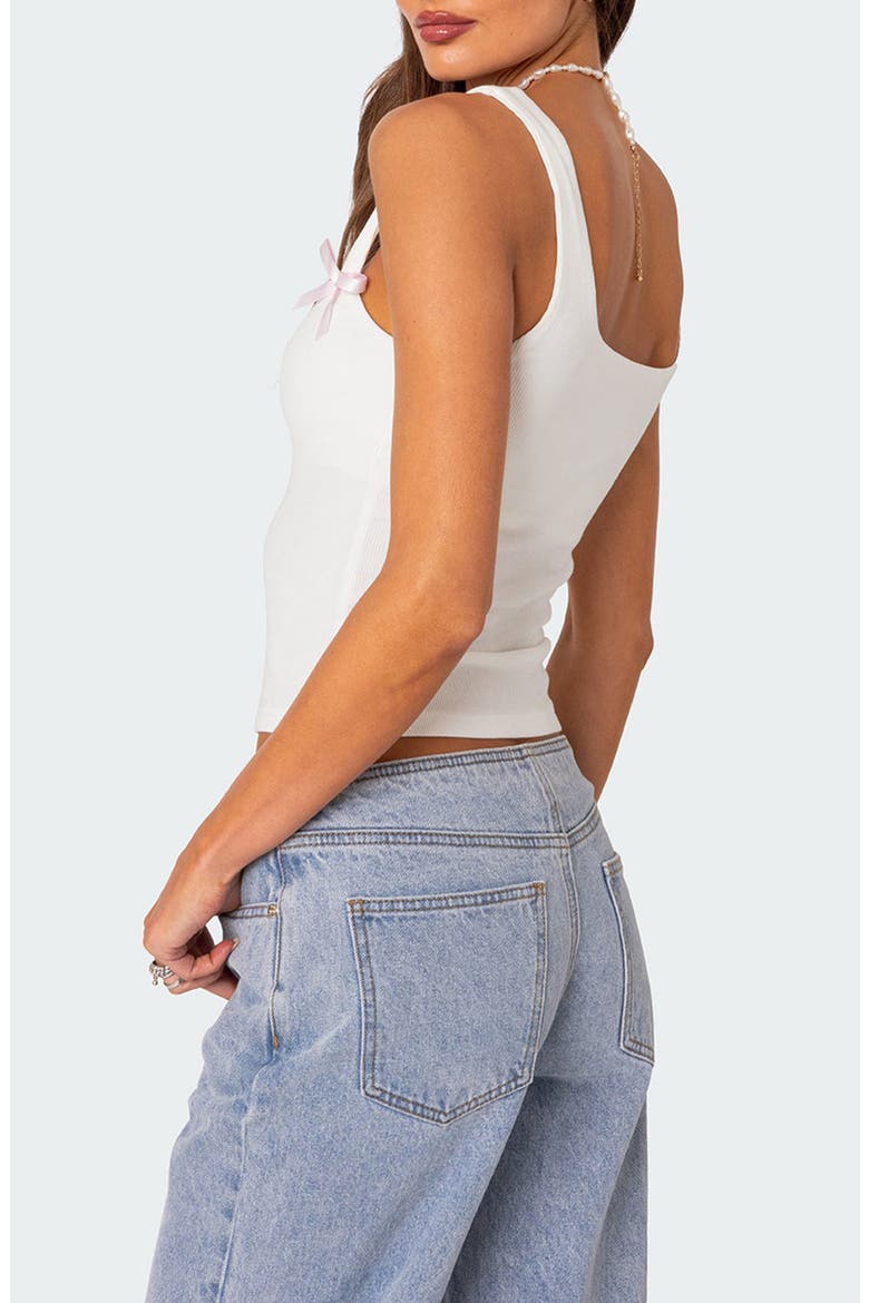 Lola Rib Crop Tank, Alternate, color, WHITE