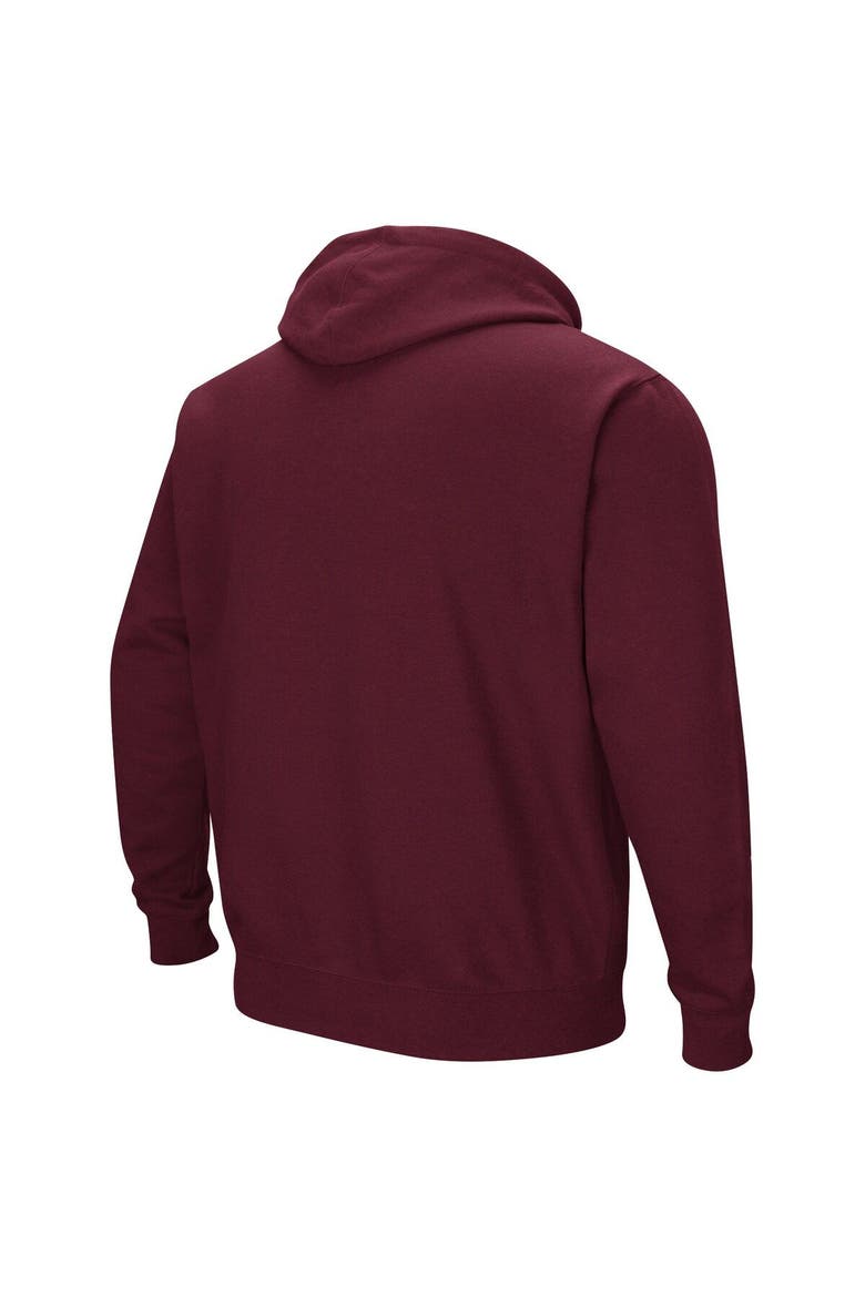 Men's Colosseum Maroon Bethune-Cookman Wildcats Arch & Logo 3.0 Pullover Hoodie, Alternate, color, Maroon