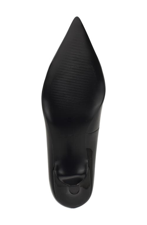 Nine West Sisko Pointed Toe Kitten Heel Pump In Black
