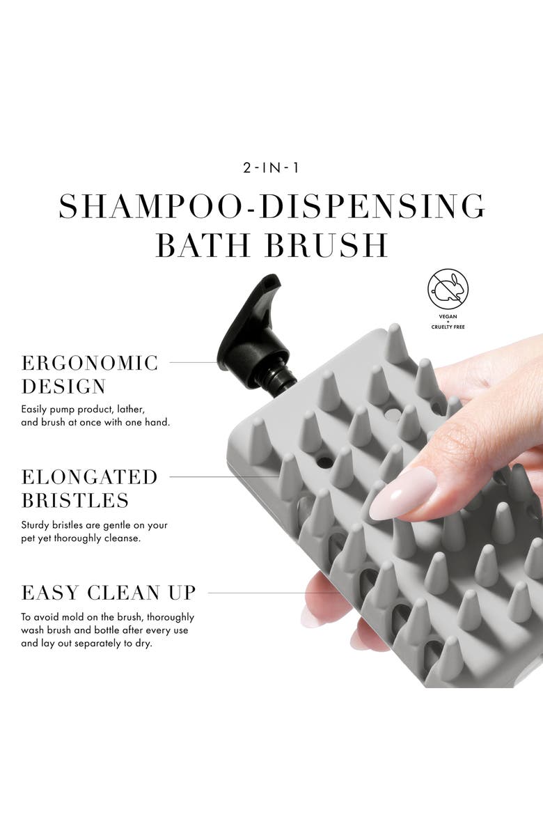 TWEEZERMAN Pet 2-in-1 Shampoo-Dispensing Brush, Alternate, color,