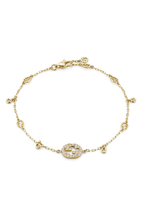 Interlocking-G Diamond Bracelet