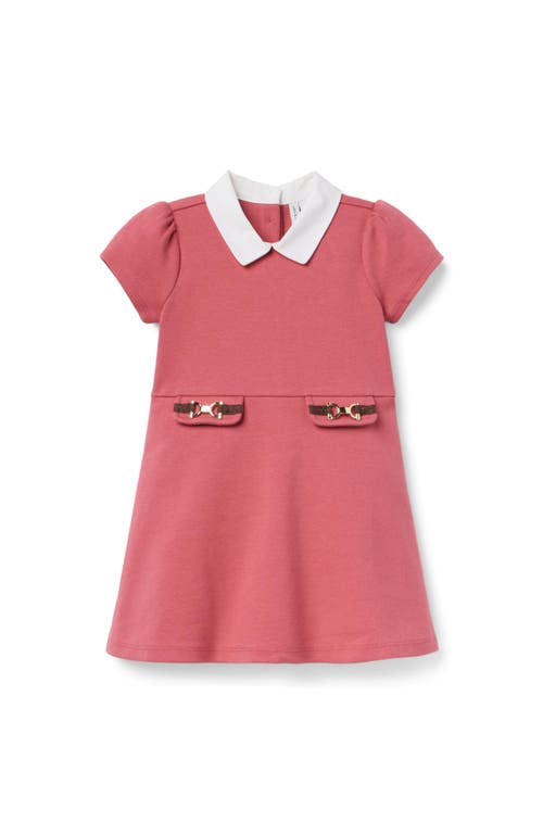 Janie And Jack The Quilted Bridle Bit Dress In Red