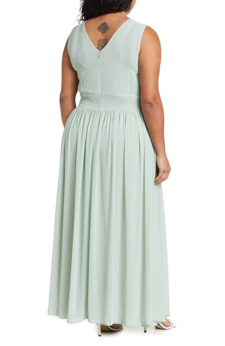 BY DESIGN Thalia Goddess Maxi Dress, Alternate, color, Sage
