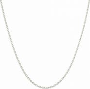 Argento Vivo Sterling Silver Dainty Mariner Chain Necklace