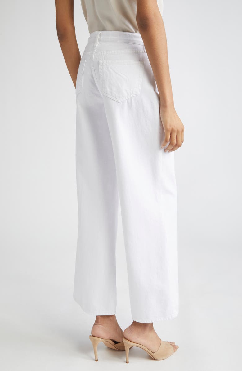 L'AGENCE Alicent High Waist Wide Leg Jeans, Alternate, color, Blanc