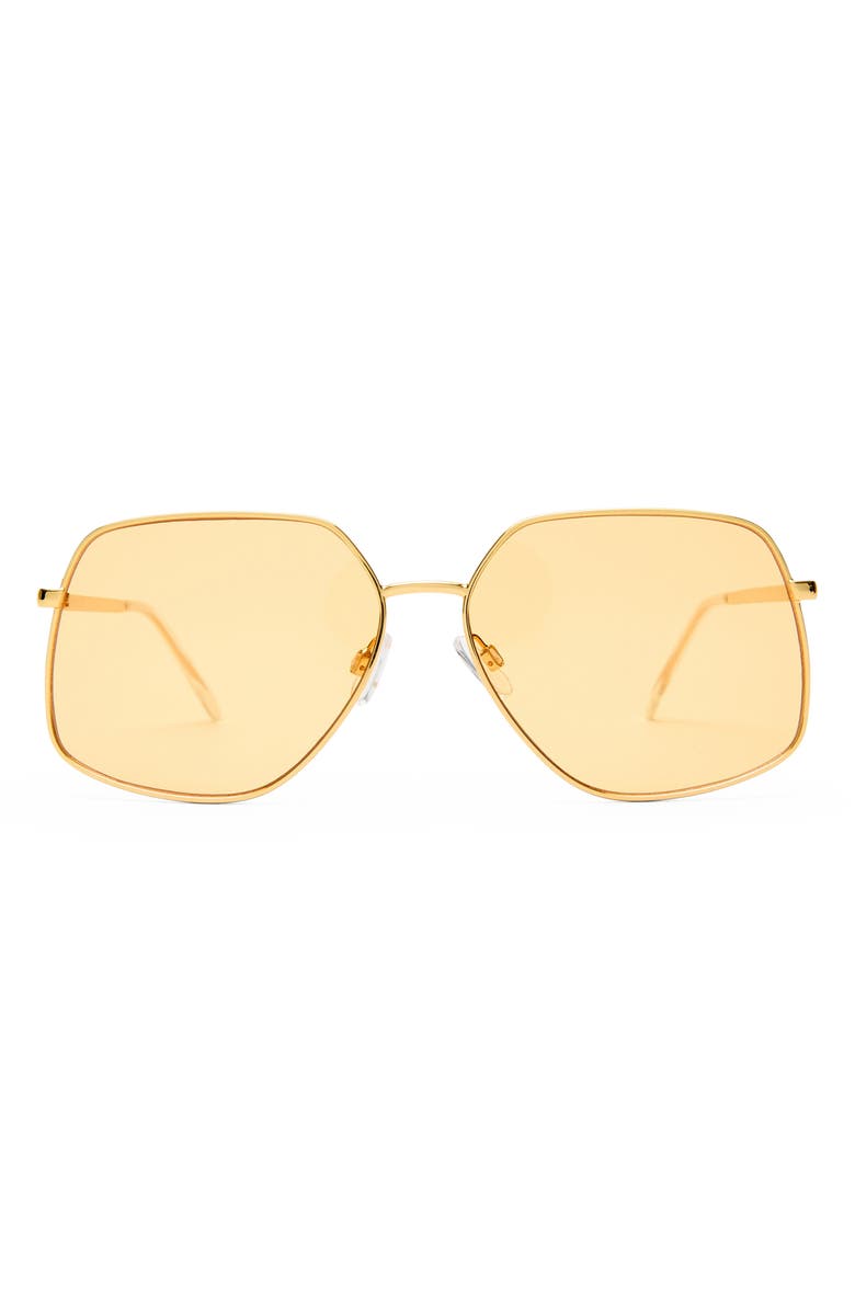 AIRE Altair 61mm Aviator Sunglasses, Main, color, Gold / Clear / Amber Tint