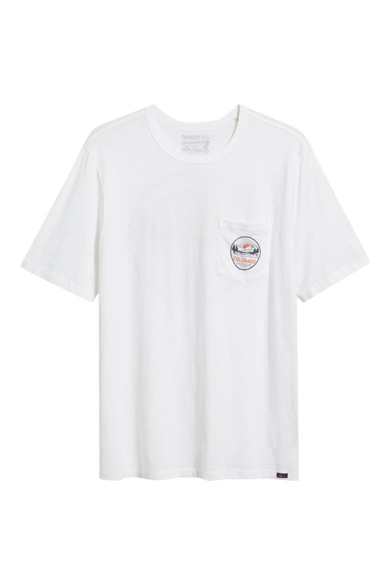 Sunwashed Colorado Graphic Pocket T-Shirt, Alternate, color, WHITE