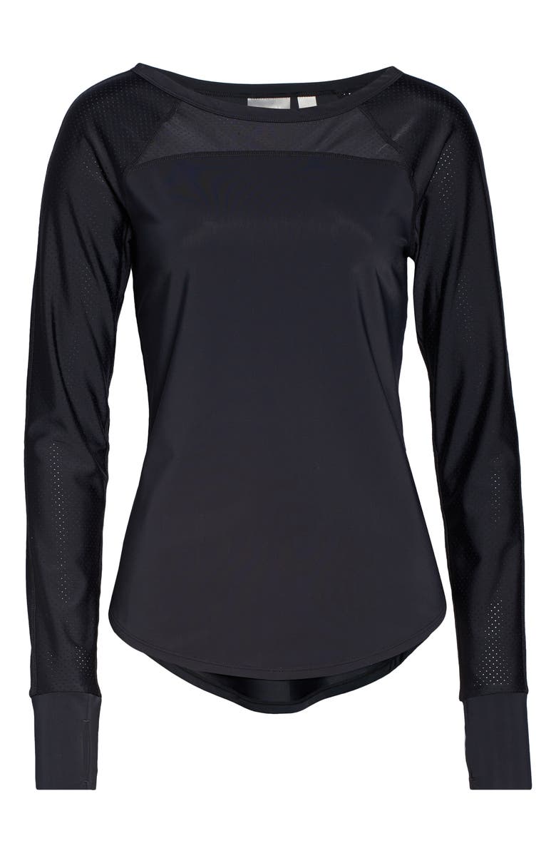 Zella Hi Energy Long Sleeve Active Tee, Alternate, color,