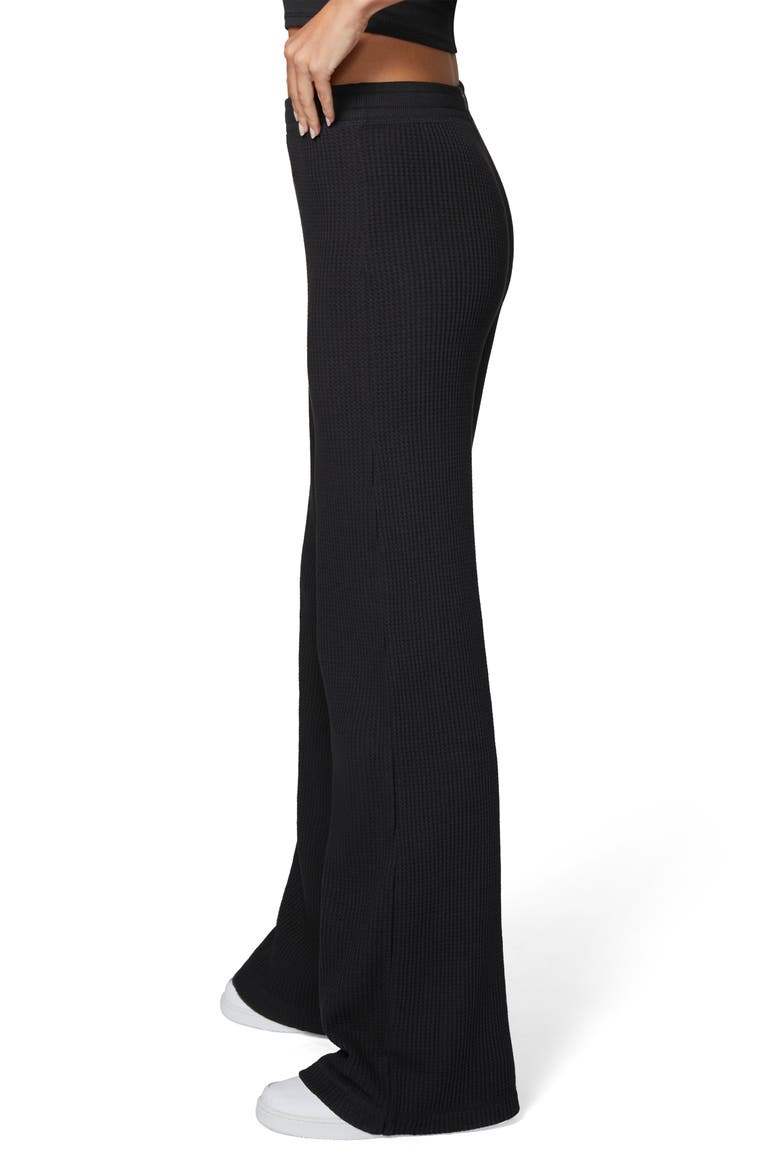 Thermal Wide Leg Pants, Alternate, color, BLACK