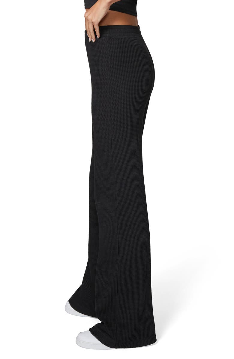 Florence by Mills Thermal Wide Leg Pants, Alternate, color, Black
