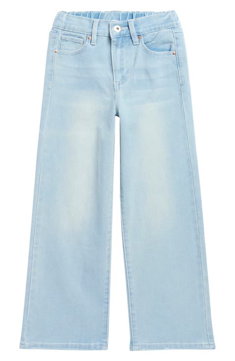 Kids' Elastic Back Wide Leg Jeans (Big Kid)