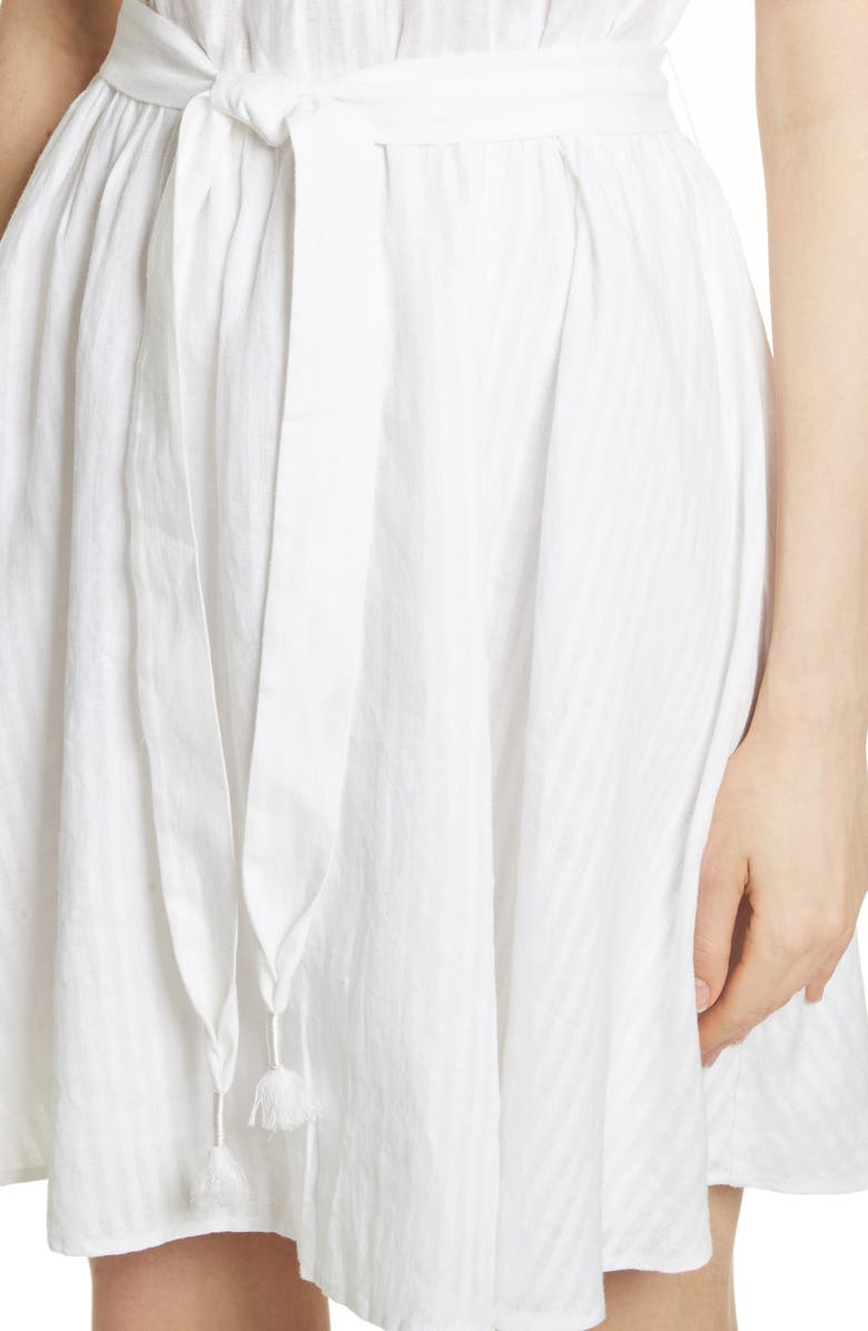 ZDNU FRAME FRAME Belted Linen Dress, Alternate, color, 