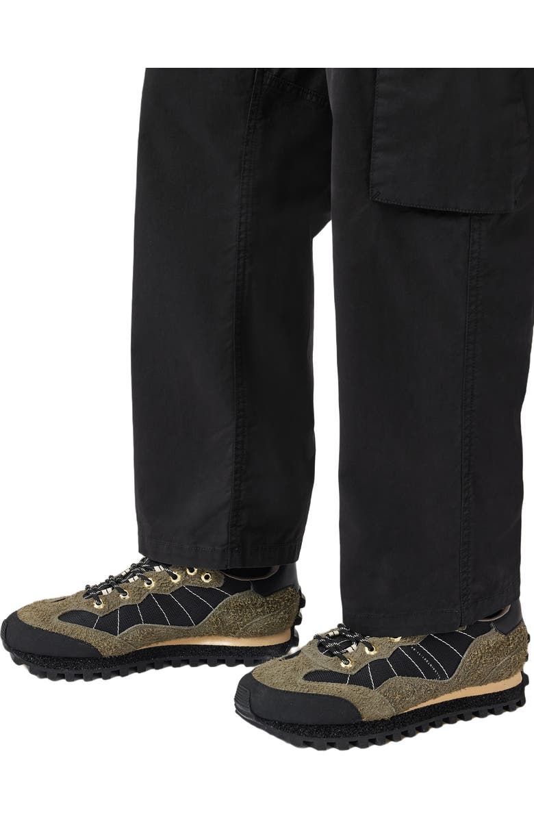 AllSaints Nevis Cleated Sneaker, Alternate, color, Khaki Green/ Black