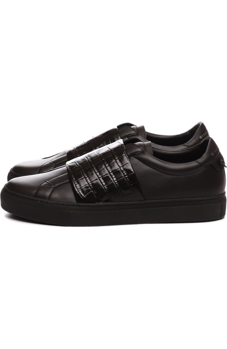 Givenchy Urban Street Croc Embossed Band Sneaker, Alternate, color,