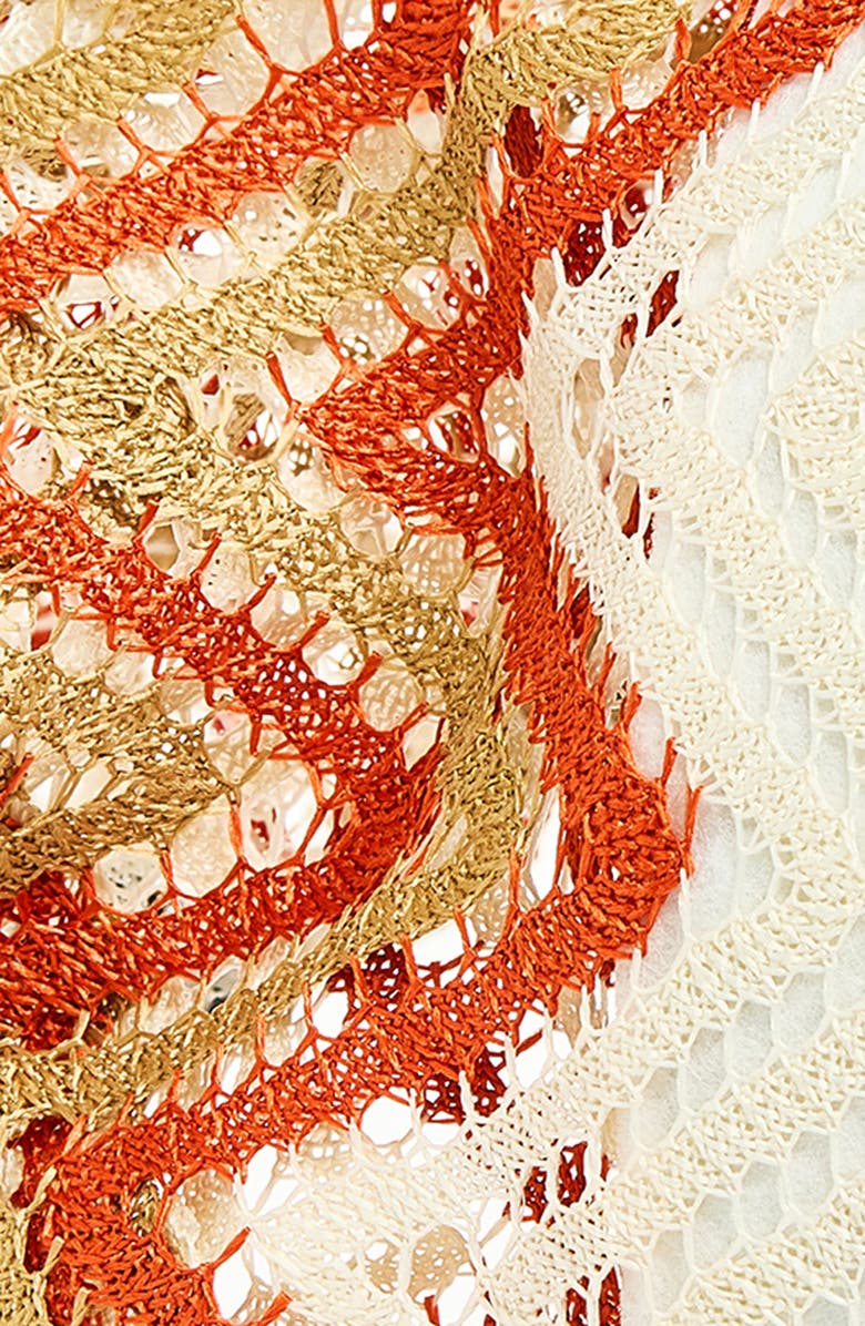 Lele Sadoughi Jackie Handkerchief Headband, Alternate, color, Caramel Chevron