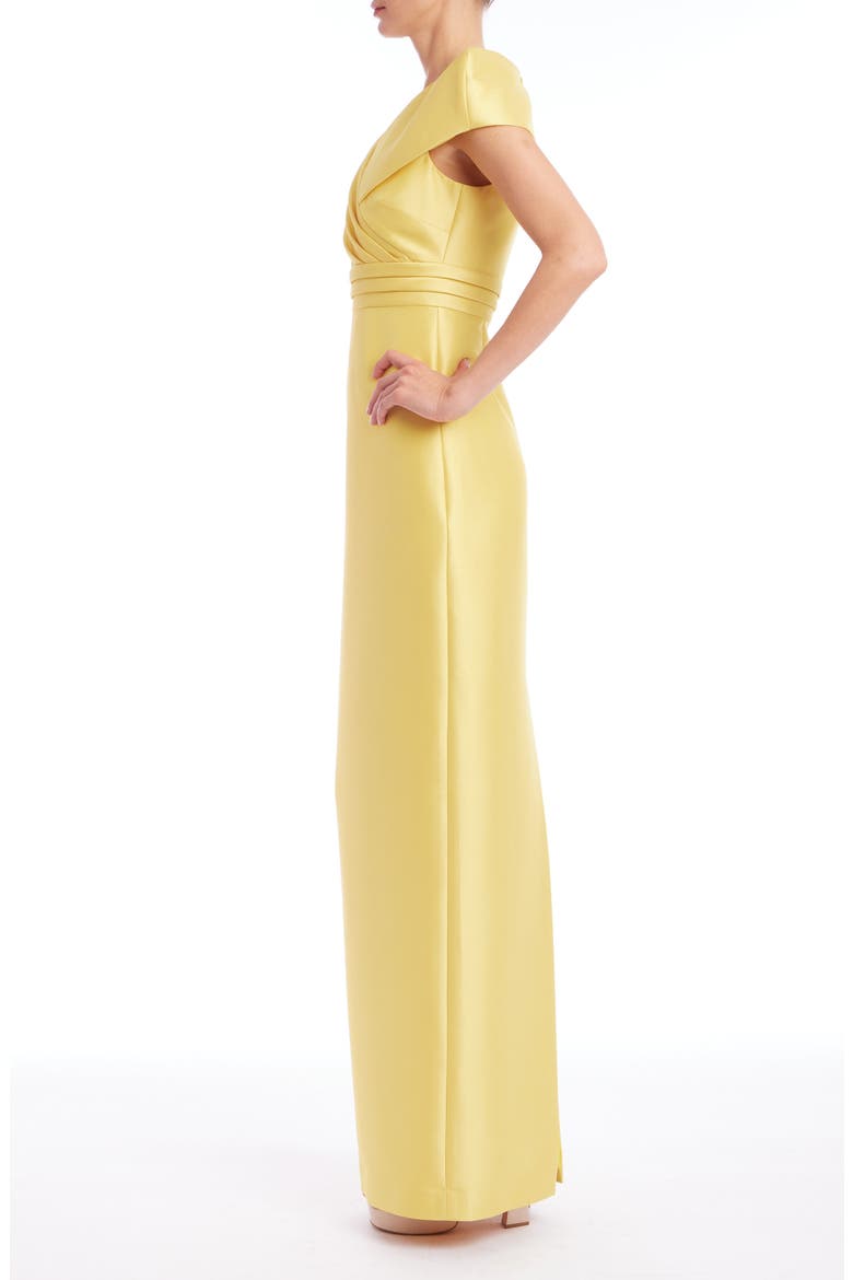 Taffeta Column Gown, Alternate, color, MARIGOLD