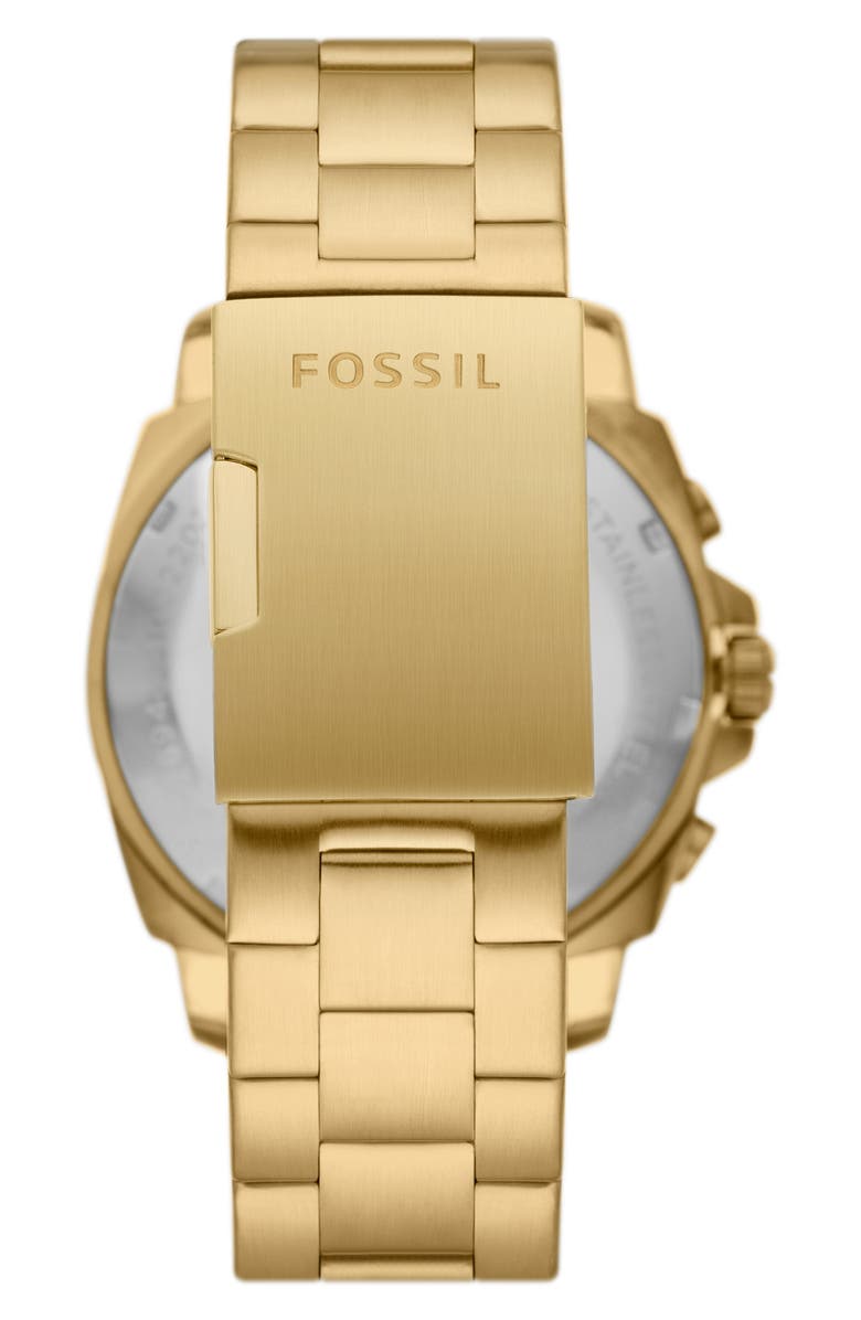Fossil Privateer Sport Chronograph Quartz Bracelet Watch, 45mm, Alternate, color, Gold