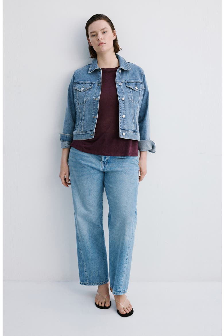 Linen T-Shirt, Alternate, color, WINE