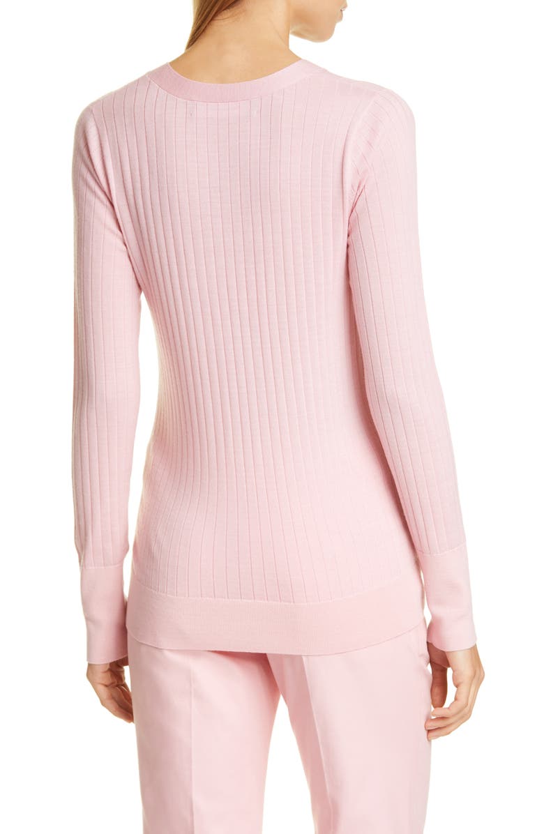 Sies Marjan Rib Wool Cardigan, Alternate, color, 