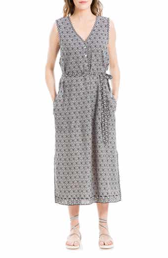 MAX STUDIO Georgette Smocked Maxi Dress Nordstromrack