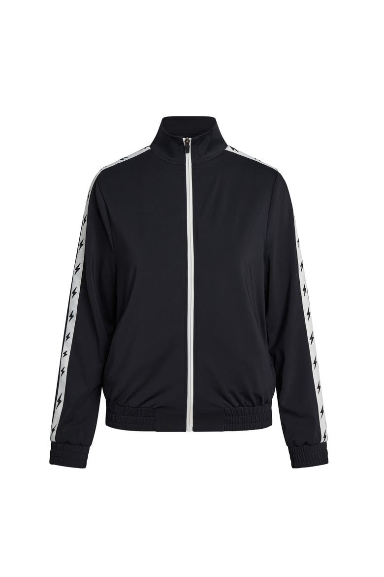 Bolt Track Jacket, Main, color, Black/White