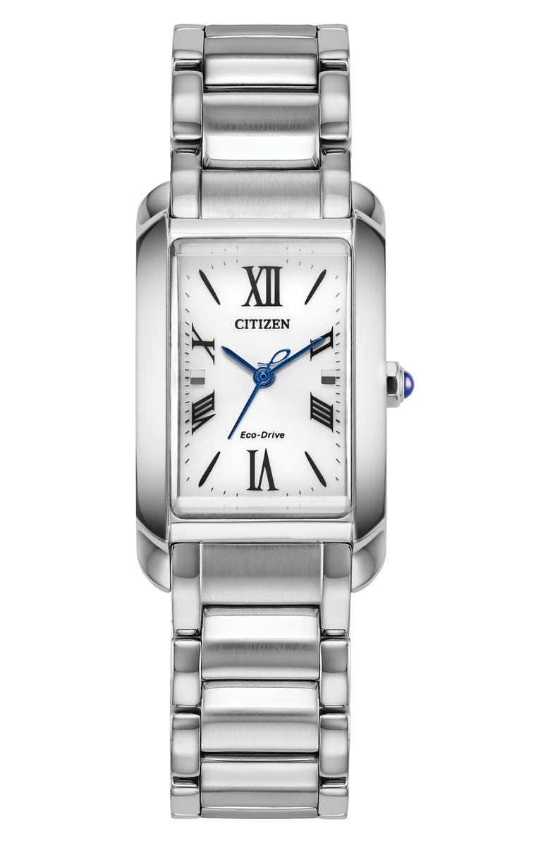 Citizen Bianca Tank Bracelet Watch, 19.5mm x 32.5mm, Main, color, 