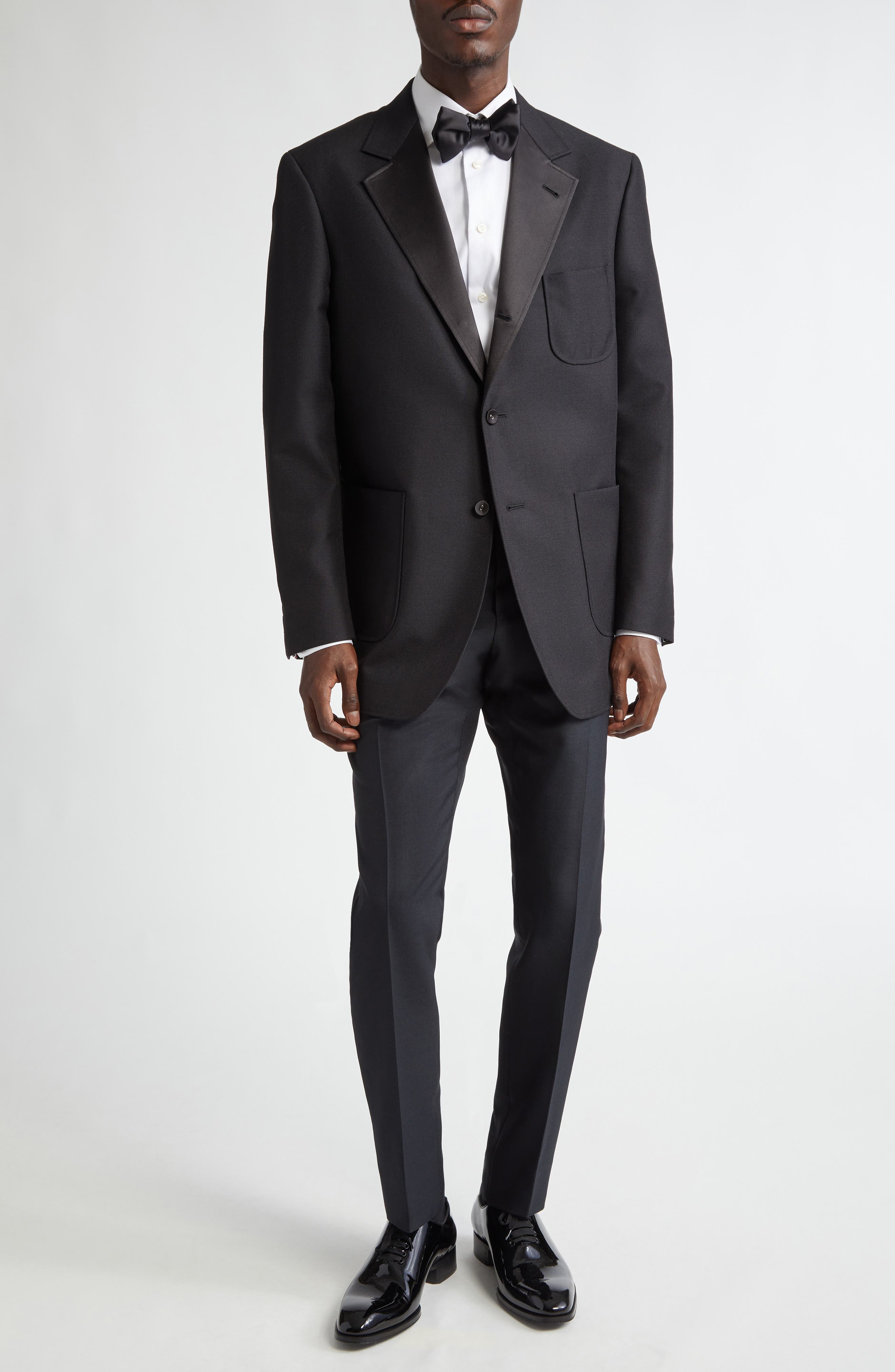 Unstructured Wool & Mohair Tuxedo Jacket - image 2