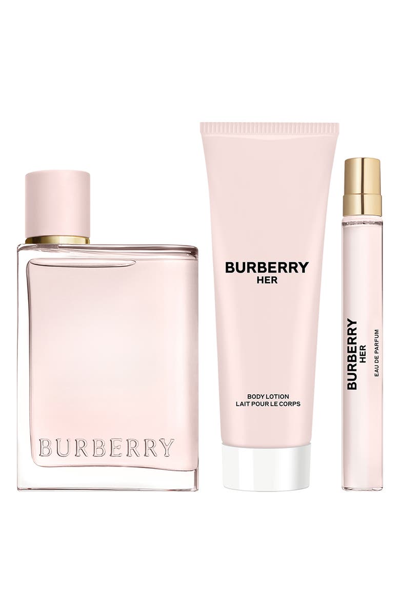 Burberry 'Burberry Her Eau de Parfum Womens Trio Gift Set $245 value, Alternate, color, 
