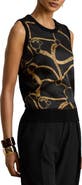 Lauren Ralph Lauren Chain Print Sleeveless Sweater