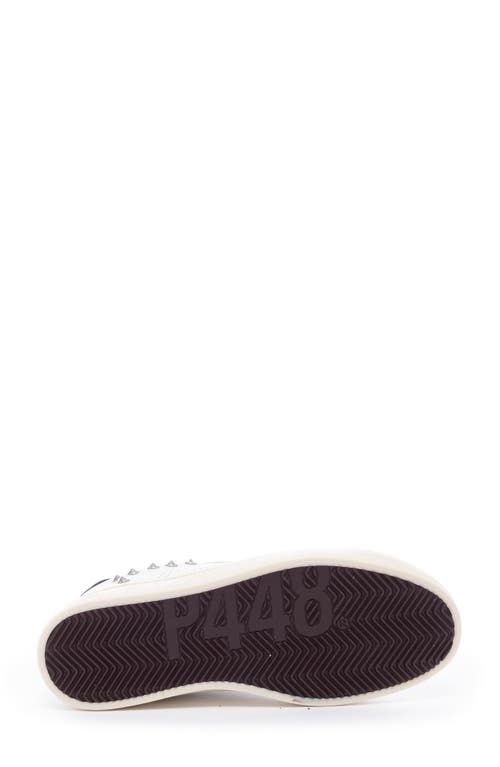 P448 John Stud Sneaker In White Meltere