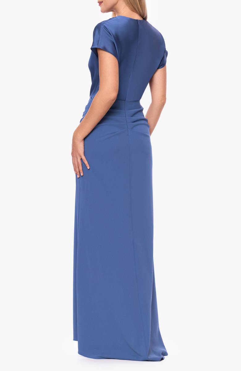 Betsy & Adam Cowl Neck Satin Dress, Alternate, color, 