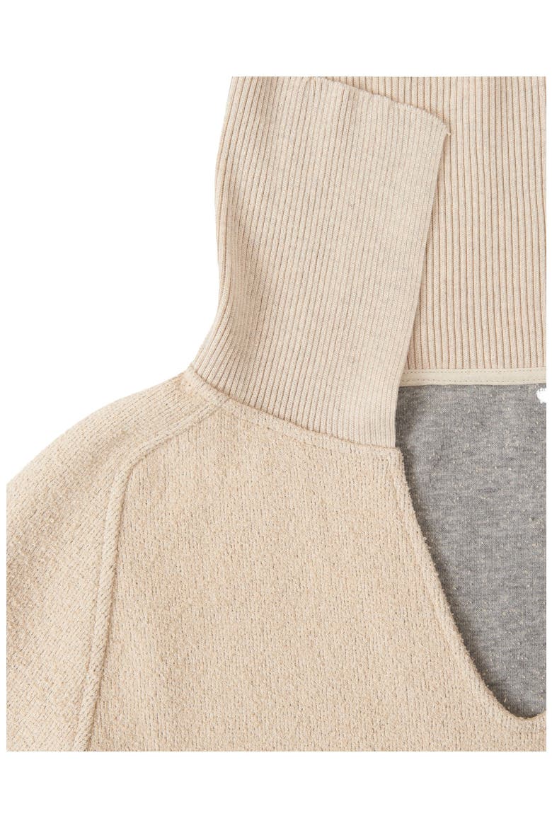 Colette Cotton Sweatshirt, Alternate, color, Ecru