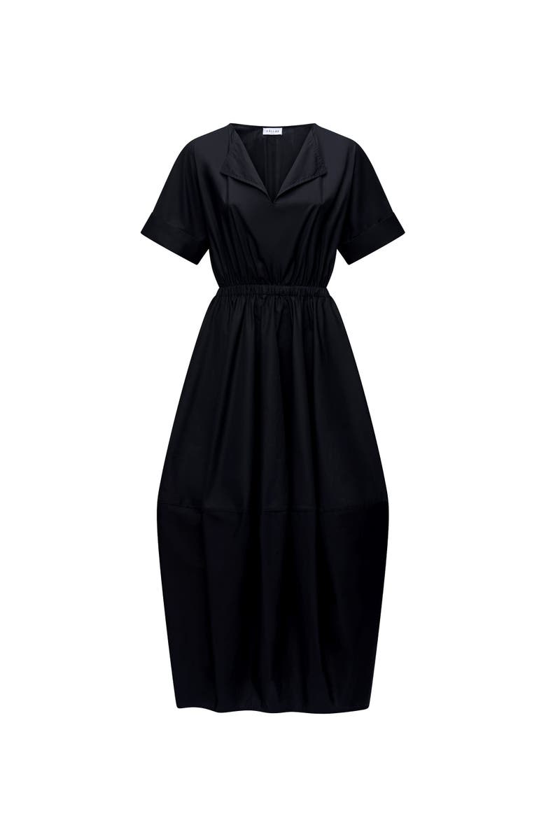 Callas Milano Beatrice Balloon hem dress, Main, color, Black