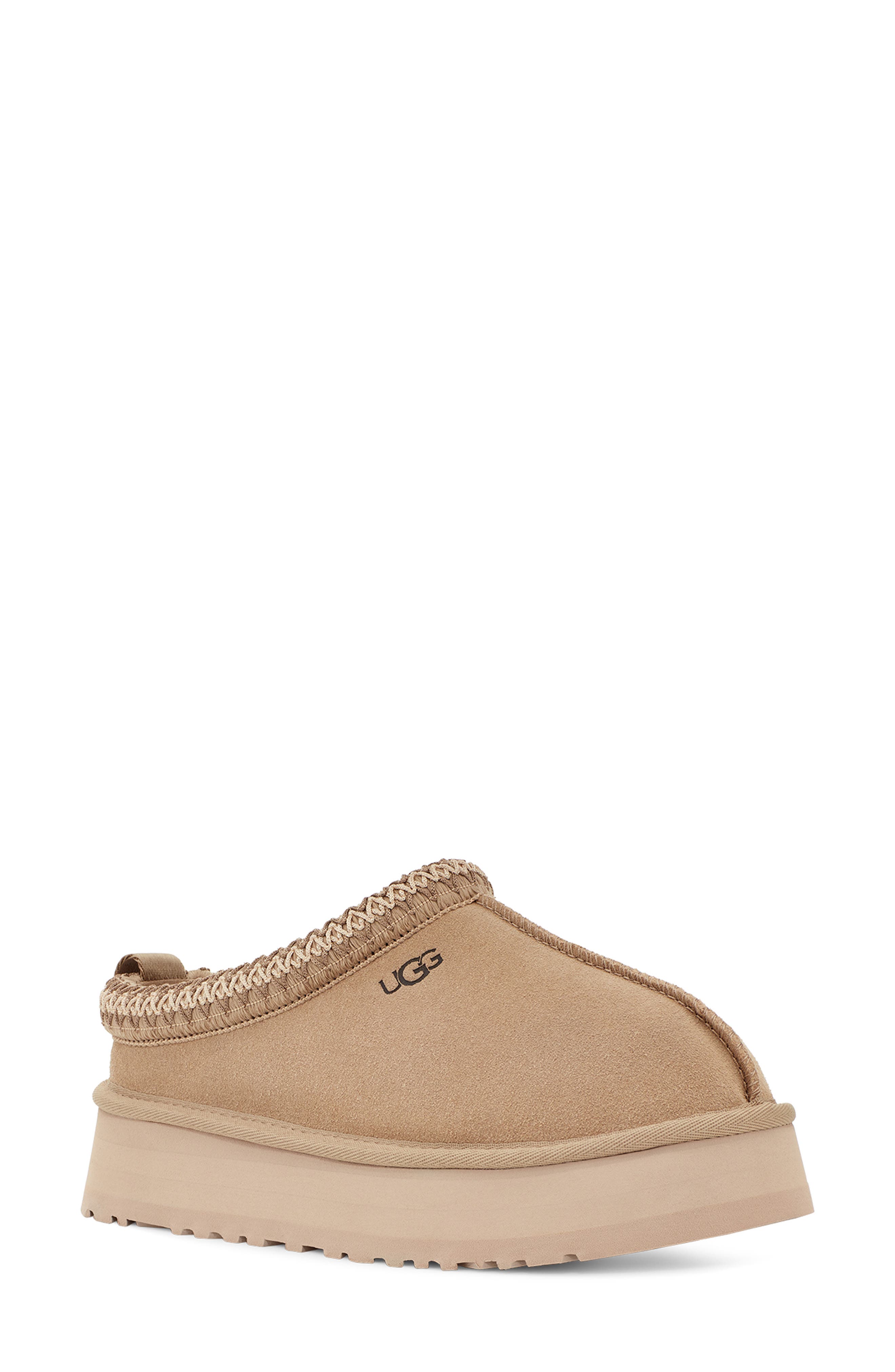 UGG<sup>®</sup> Tazz Platform Slipper, Main, color, Mustard Seed