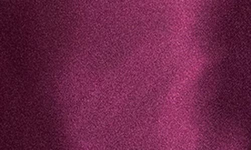 Betsy & Adam Halter Charmeuse Gown In Purple