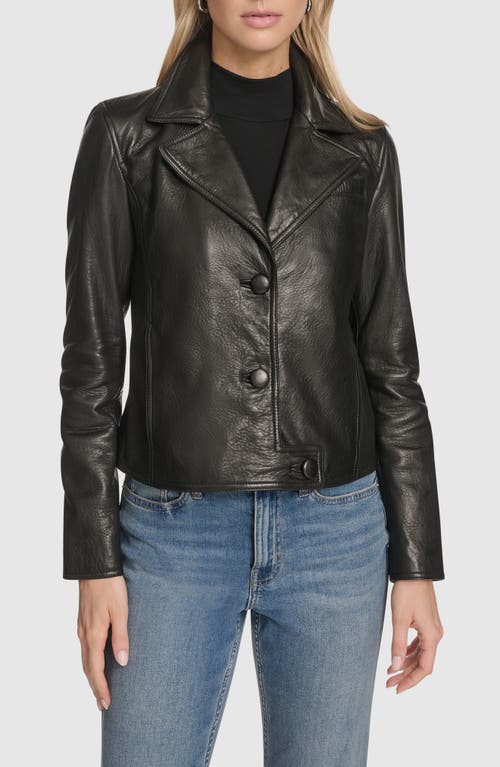 Andrew Marc Paluma Leather Jacket In Black