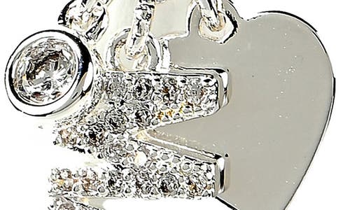 Danecraft Mama Necklace & Cubic Zirconia Stud Earrings Set In Silver