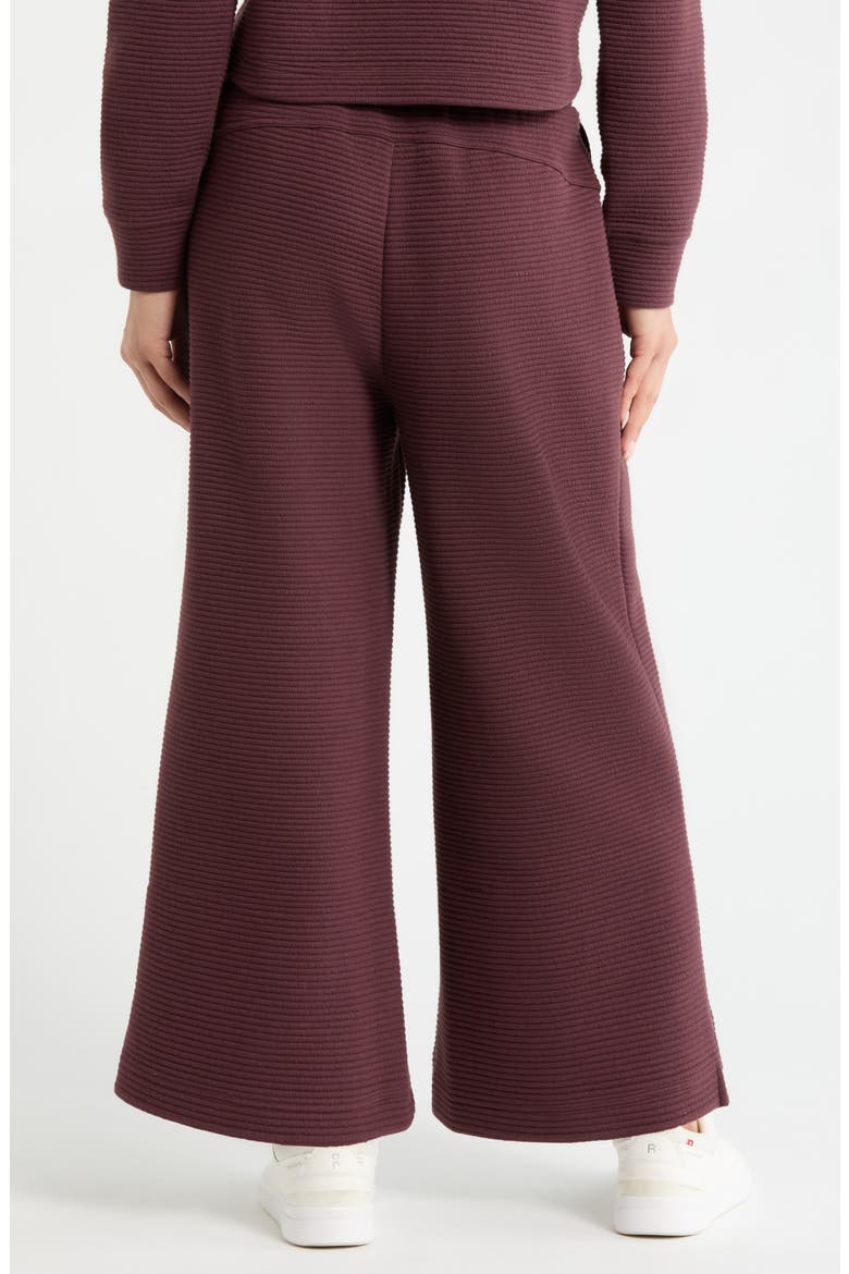 Ottoman Wide Leg Ankle Pants, Alternate, color, BURGUNDY FUDGE