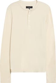 rag & bone Textured Knit Long Sleeve Henley